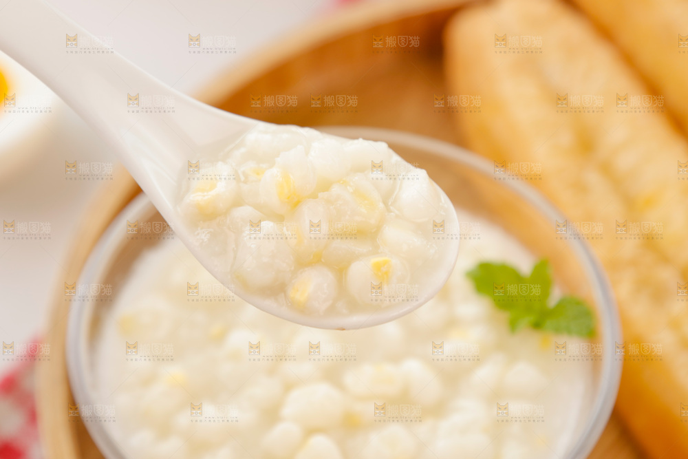 油条玉米羹组合