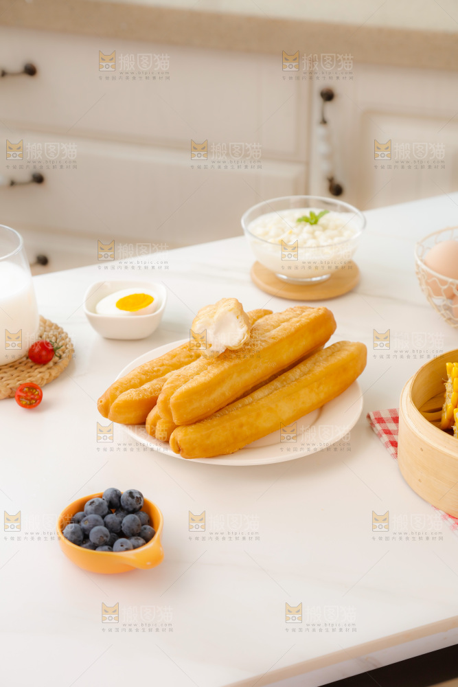 油条玉米羹组合