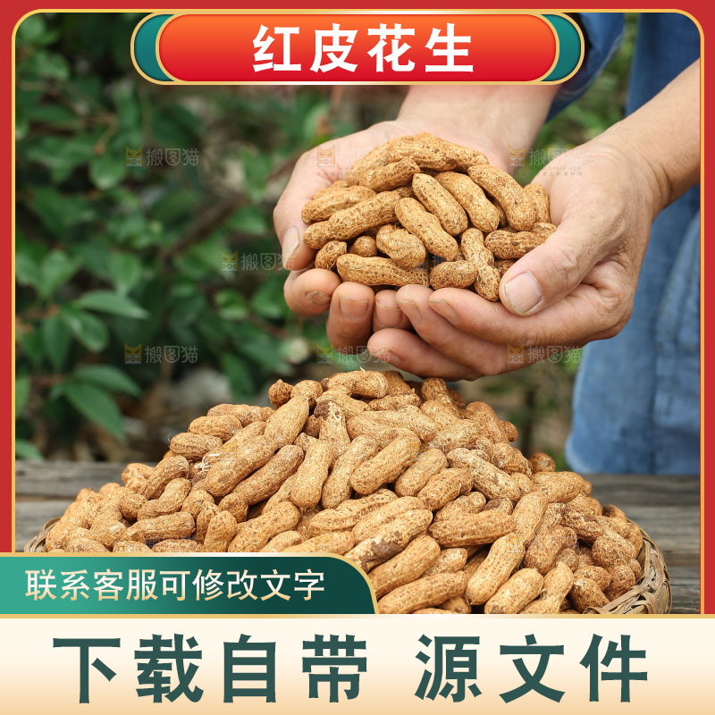 红皮花生