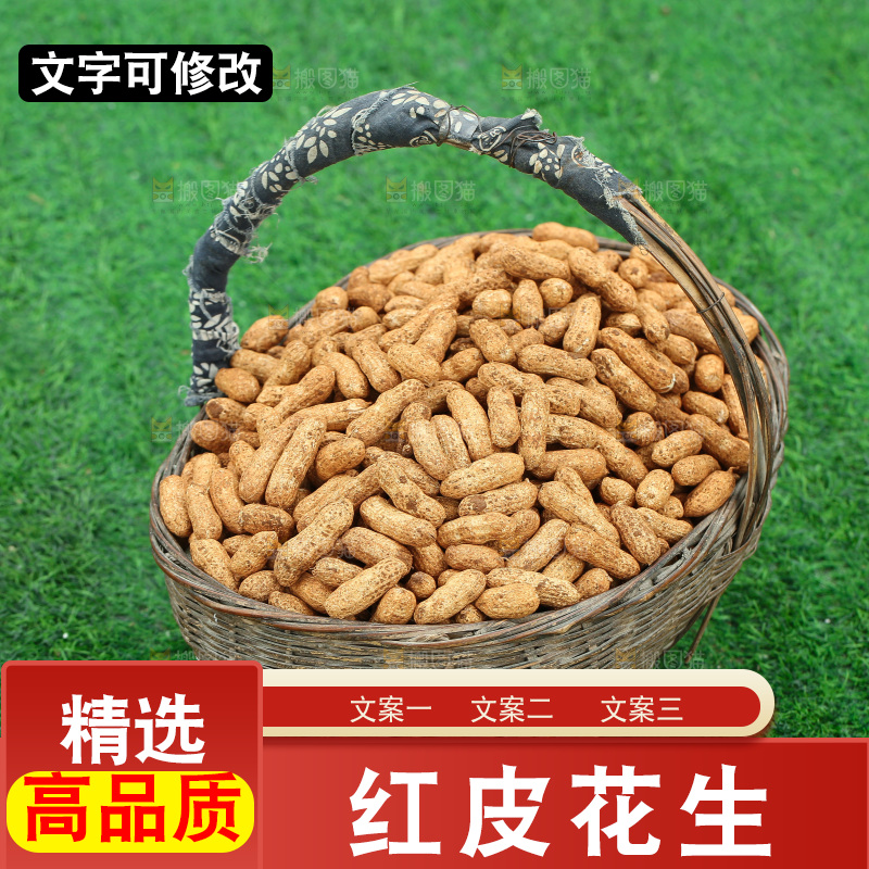 红皮花生