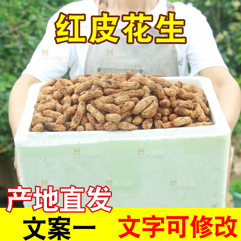 红皮花生