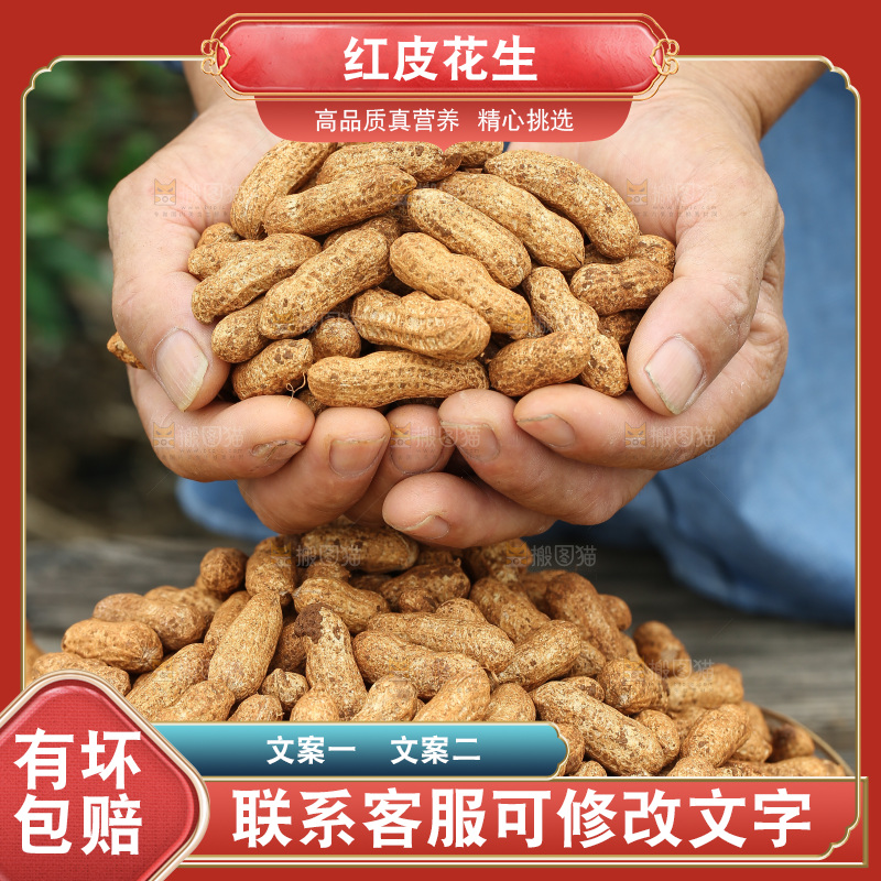 红皮花生