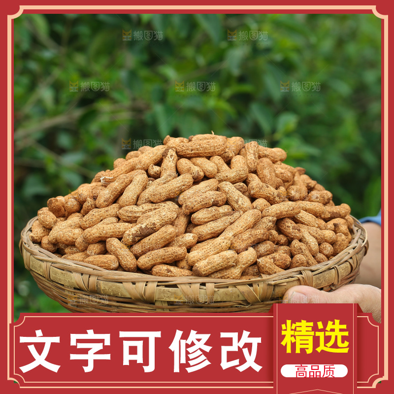 红皮花生
