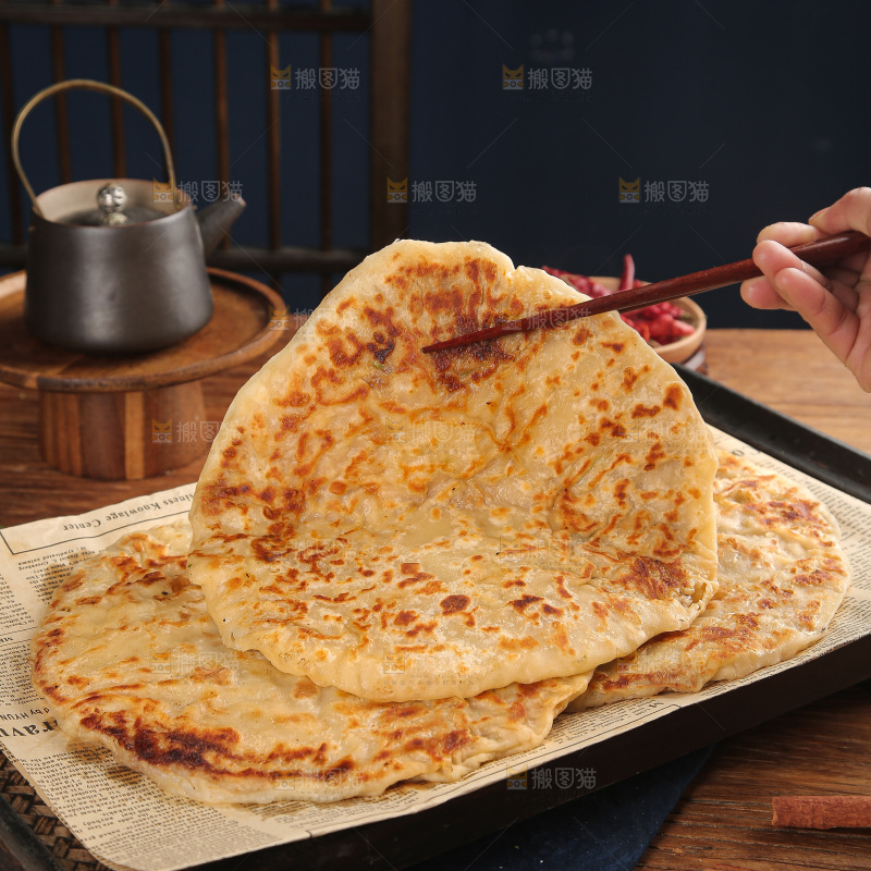深底上的香河肉饼