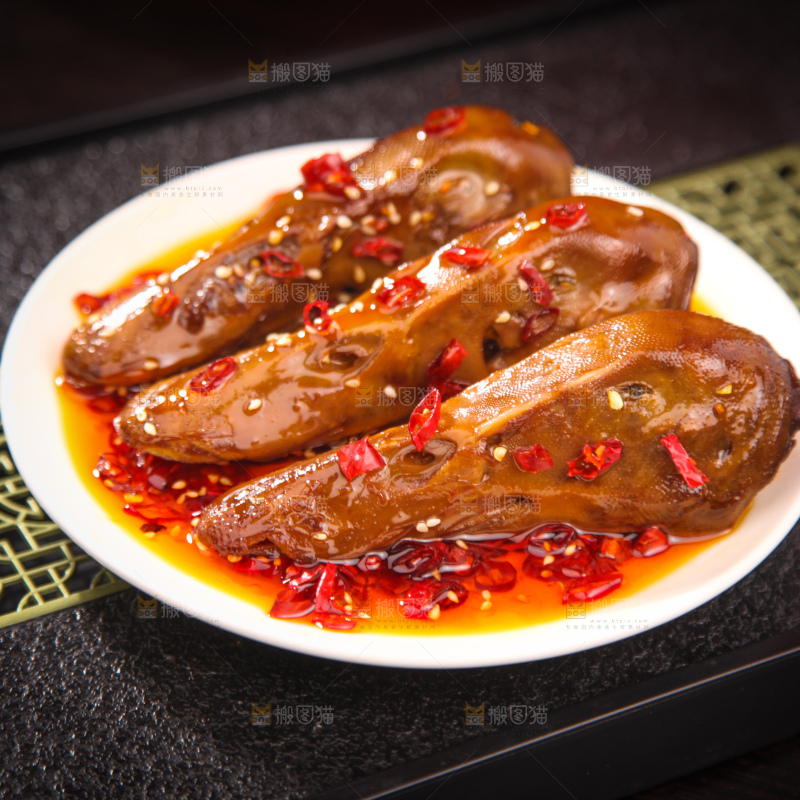 卤鸭头
