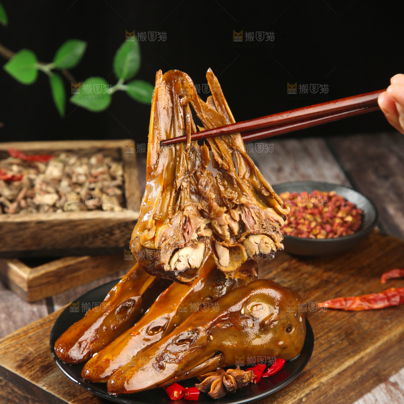 卤鸭头