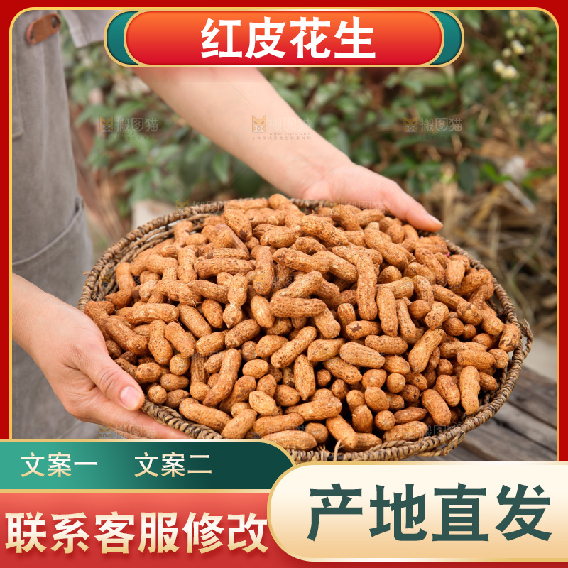 红皮花生