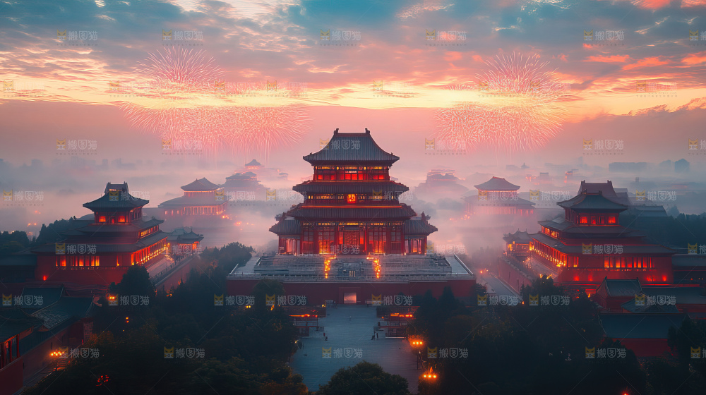 建筑城市中国元素文化遗产景点古典宫殿