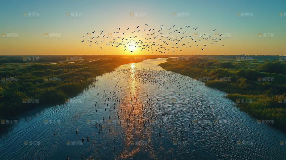 湿地栖息地沼泽自然环境保护区森林绿色