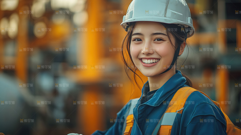 城市建设发展工地工人向上国富民强