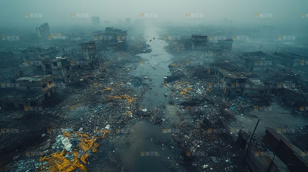 环境污染城市沦陷污染废水垃圾环境灾害