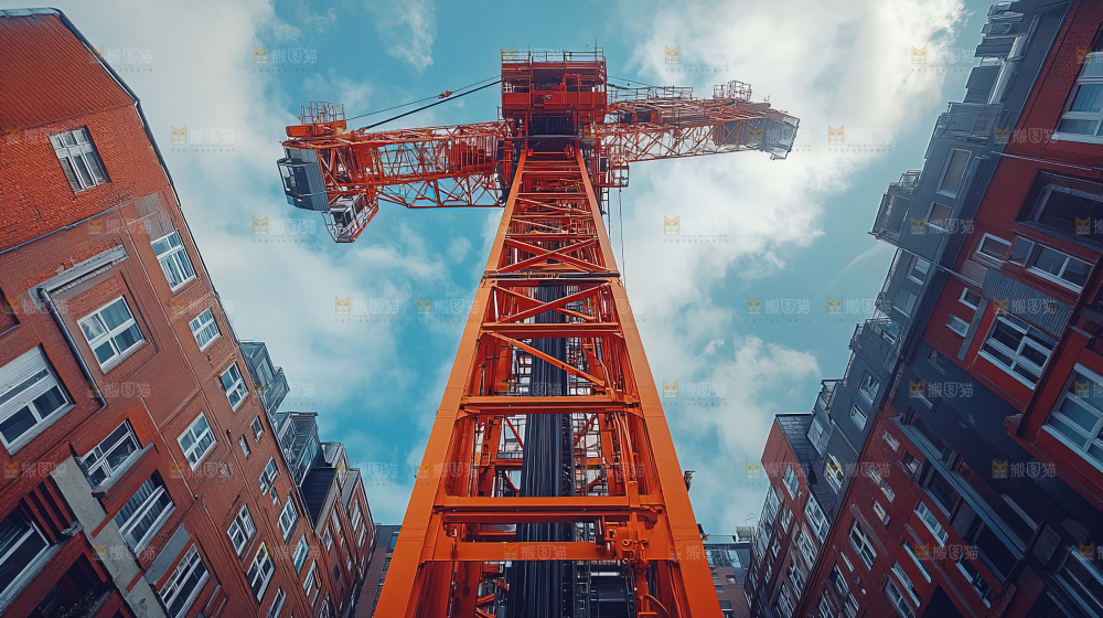 城市建设发展工地工人向上国富民强