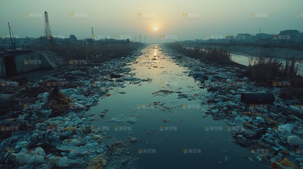 环境污染城市沦陷污染废水垃圾环境灾害