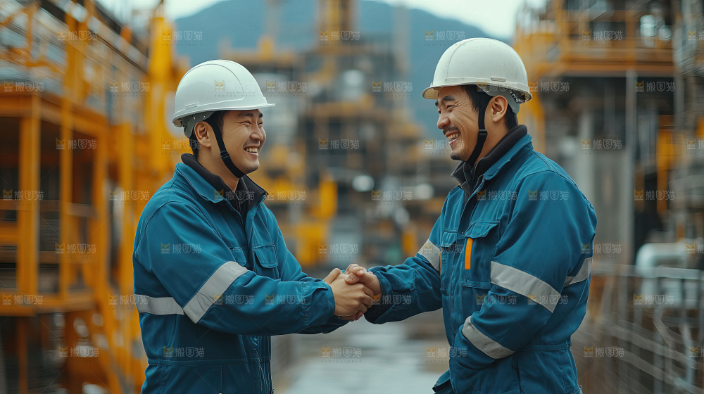 城市建设发展工地工人向上国富民强