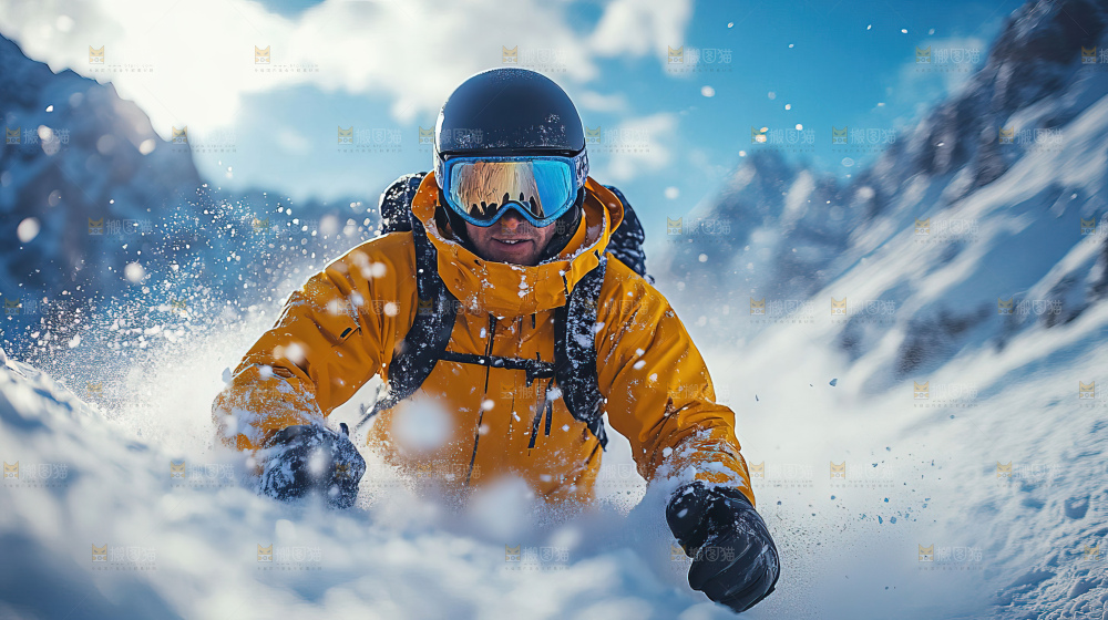 滑雪 竞赛 前进 励志 齐心协力 奋斗