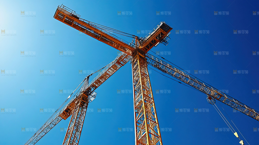 城市建设发展工地工人团队企业概念