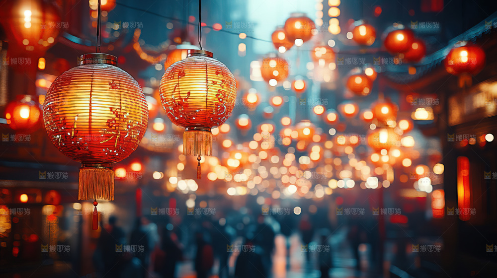 中秋素材团圆花灯月饼荷花灯赏月