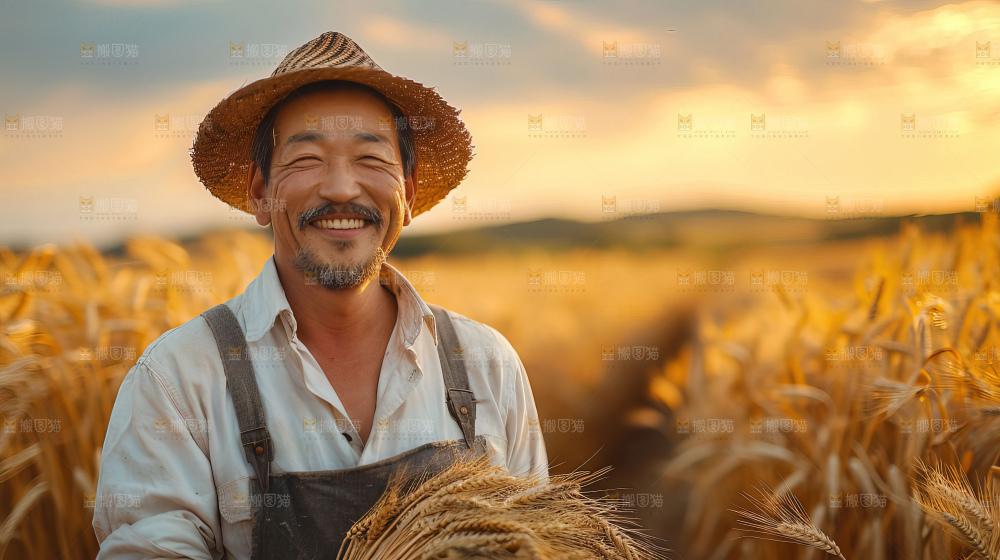 稻田收获 金色乡村振兴芒种