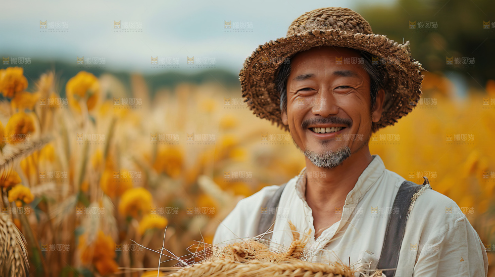 稻田收获 金色乡村振兴芒种