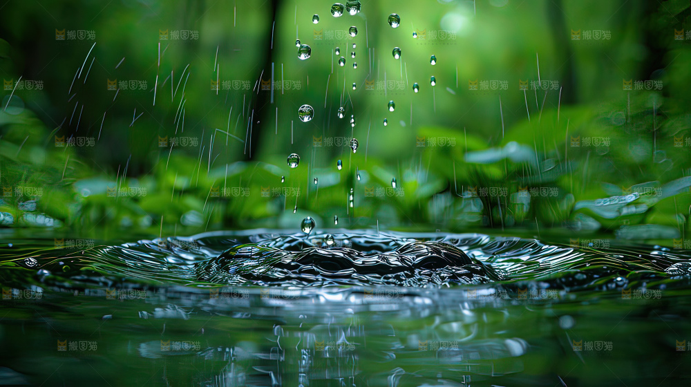 水滴 河流 波纹 纹理 湖 背景