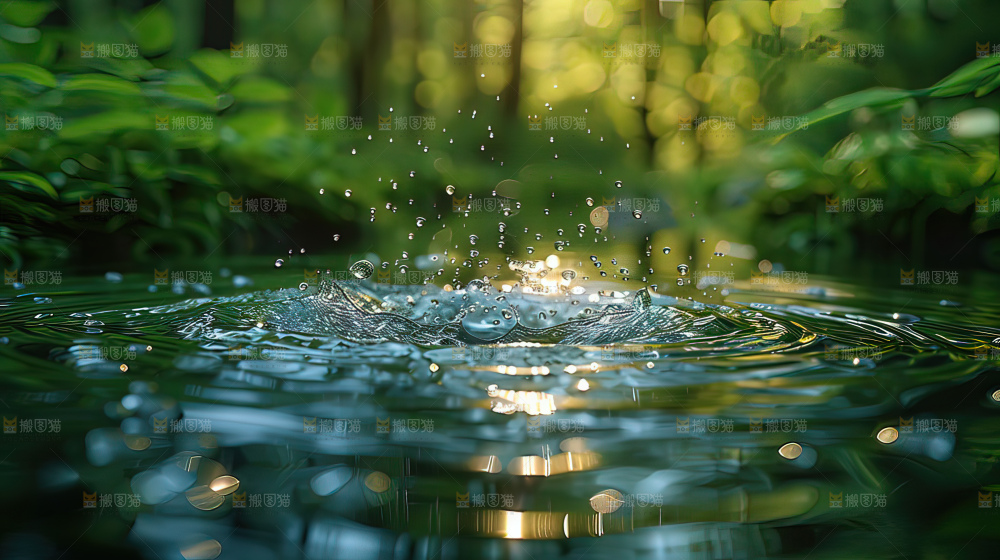 水滴 河流 波纹 纹理 湖 背景