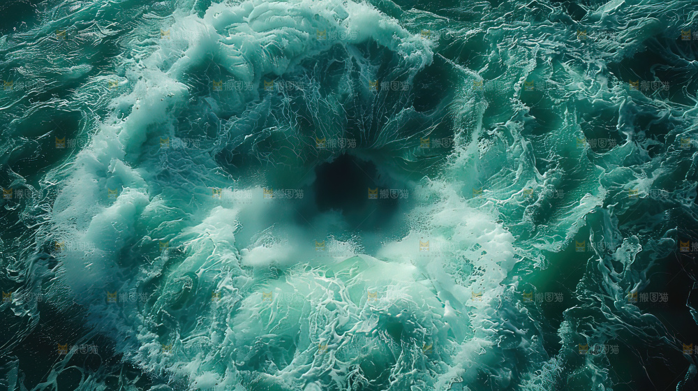 湍急 水流 波涛汹涌向上前行