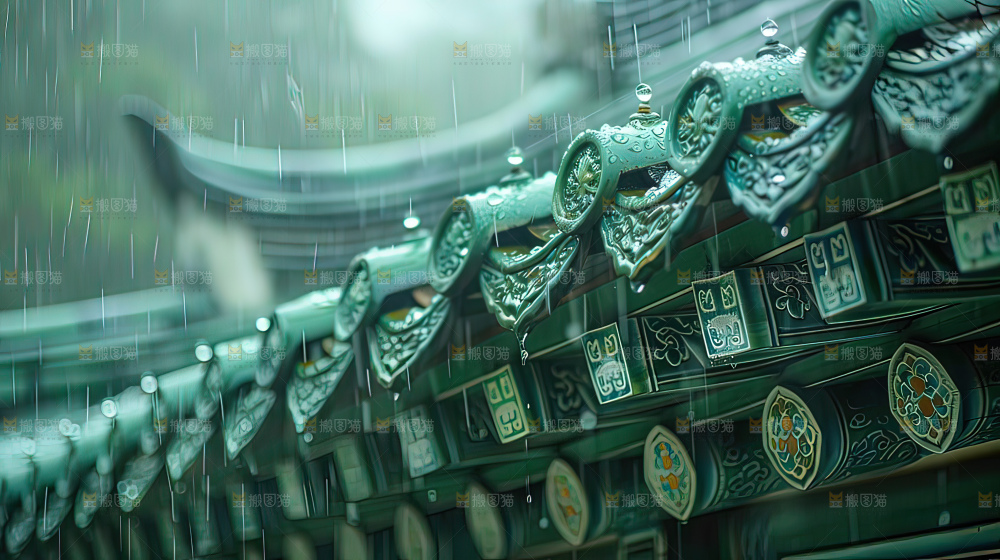 古建筑夜景历史传统文化传承