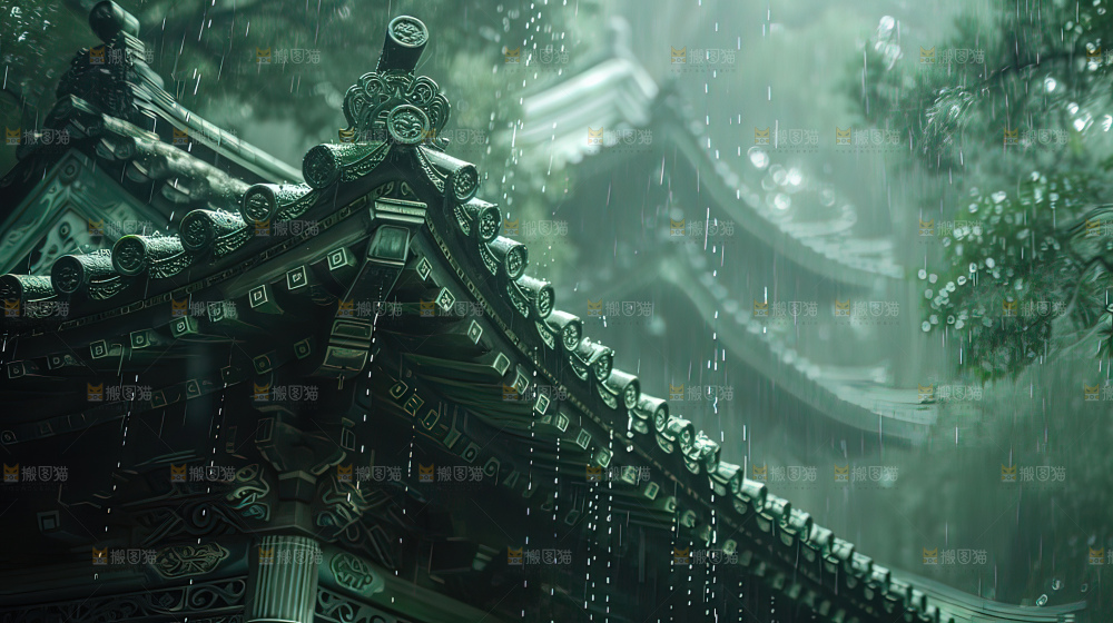 古建筑夜景历史传统文化传承