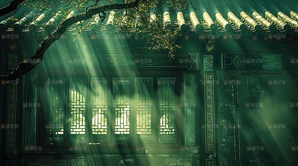 古建筑夜景历史传统文化传承