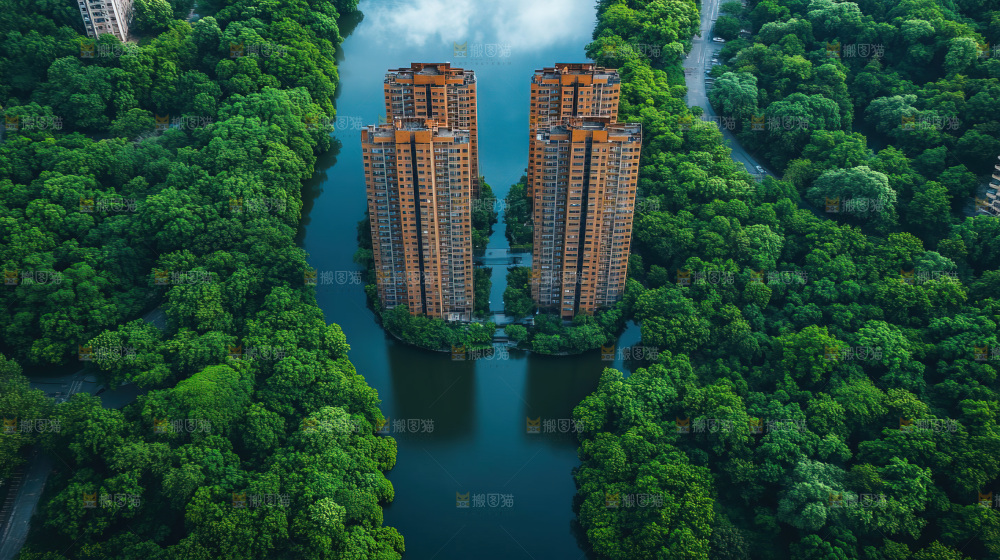 建筑都市风景房地产现代发展