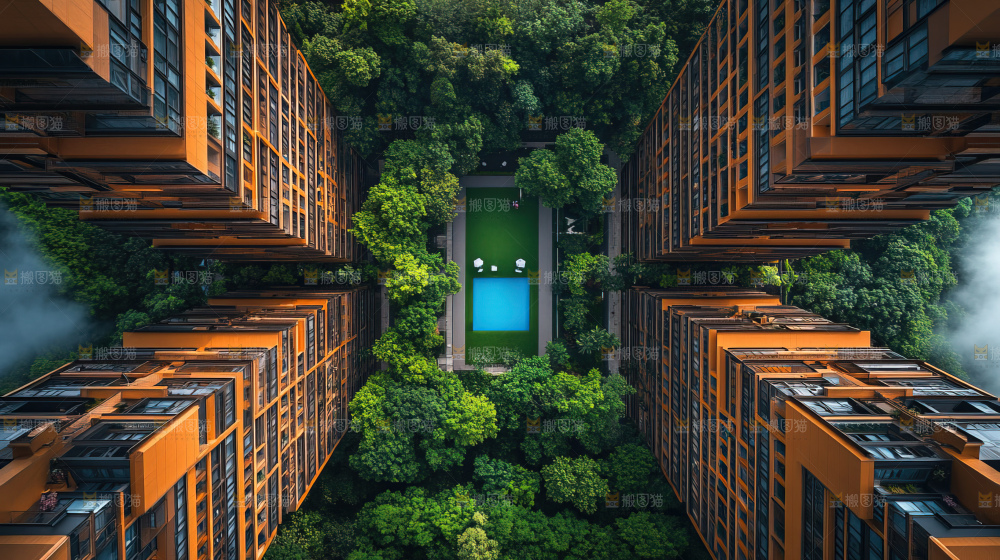 建筑都市风景房地产现代发展