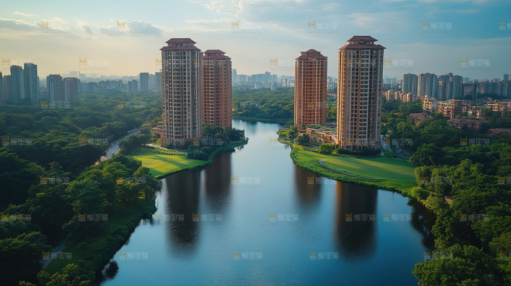 建筑都市风景房地产现代发展