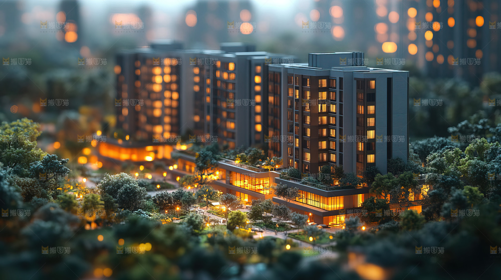 建筑都市风景房地产现代发展