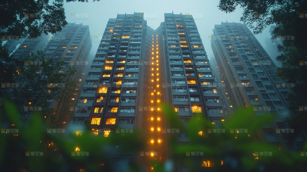 建筑都市风景房地产现代发展