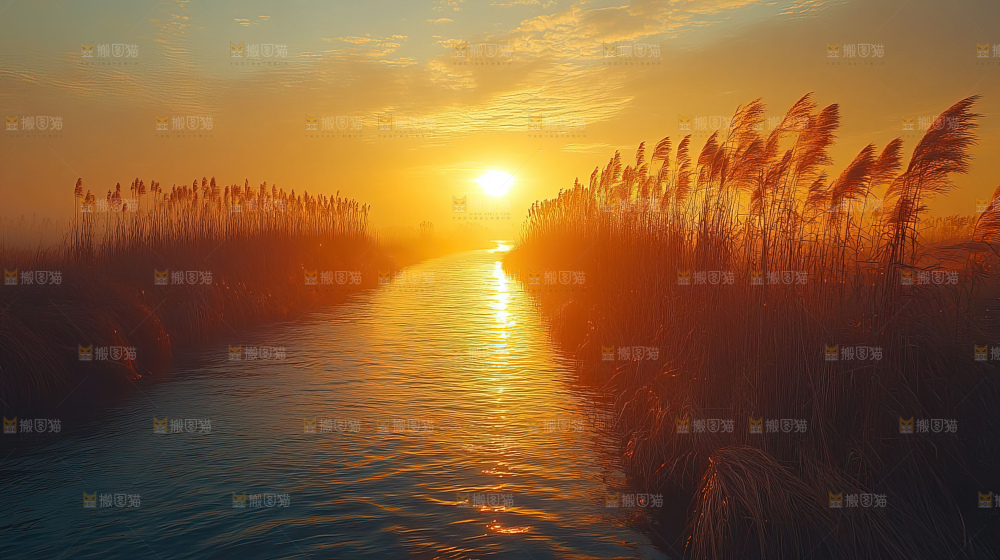 秋日落叶景观场景建筑素材