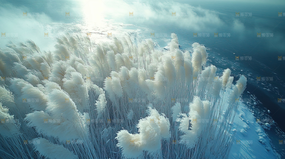 秋日芦苇自然风景合集