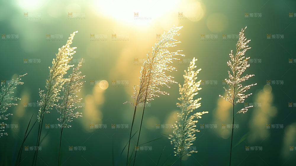 秋日芦苇自然风景合集