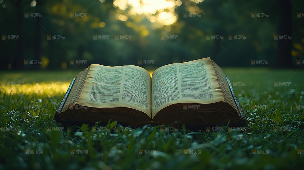 阅读书页自然智慧静物空镜