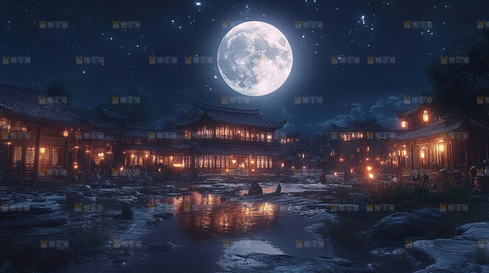 中秋赏月满月神秘传统人文