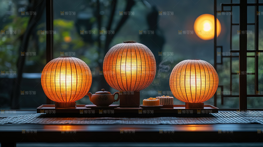 中秋赏月满月神秘传统人文