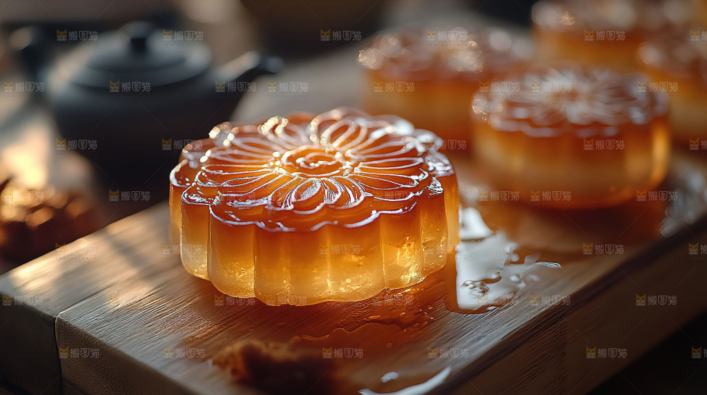 中秋节场景月饼传统文化