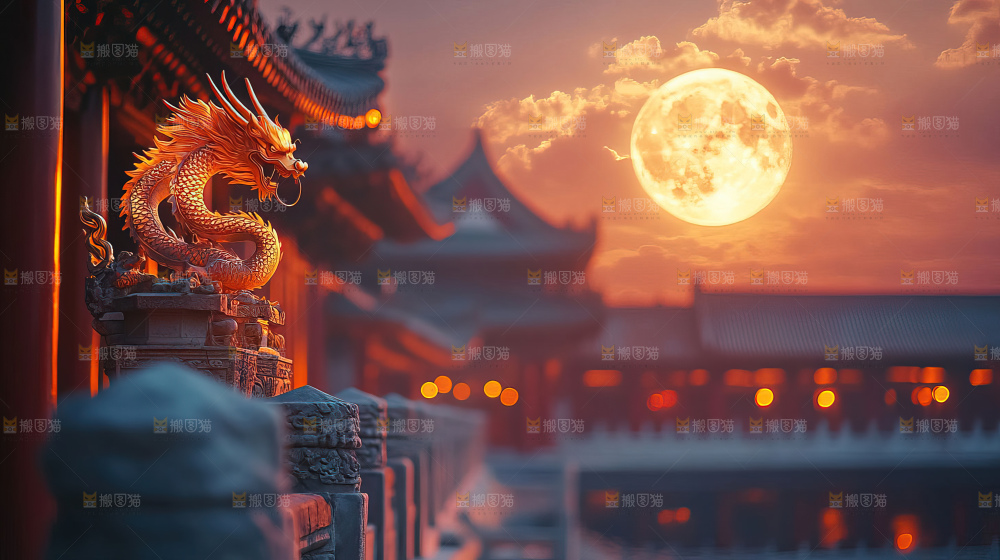 中秋赏月满月神秘传统人文