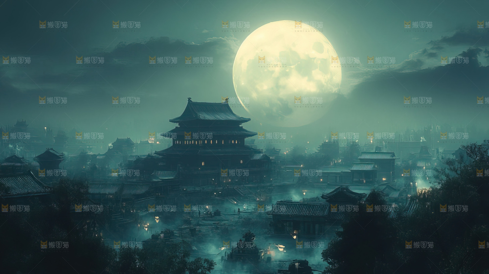 中秋赏月满月神秘传统人文