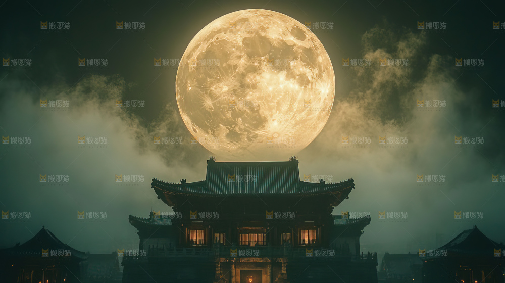 中秋赏月满月神秘传统人文