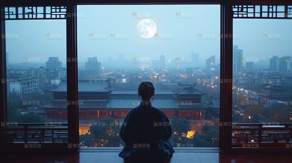 中秋赏月满月神秘传统人文