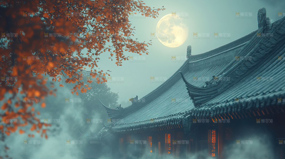 中秋赏月满月神秘传统人文