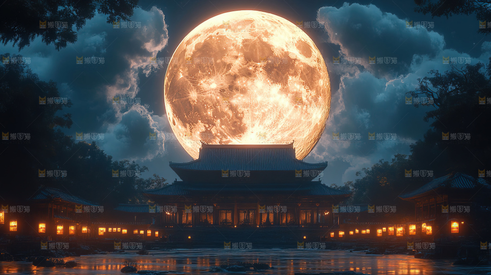 中秋赏月满月神秘传统人文