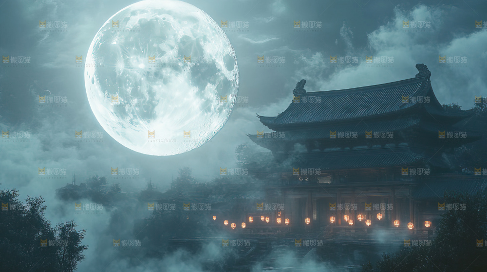 中秋赏月满月神秘传统人文