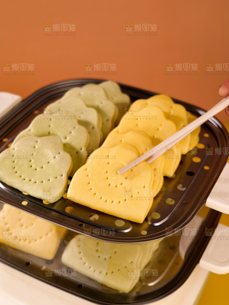 双色荷叶饼