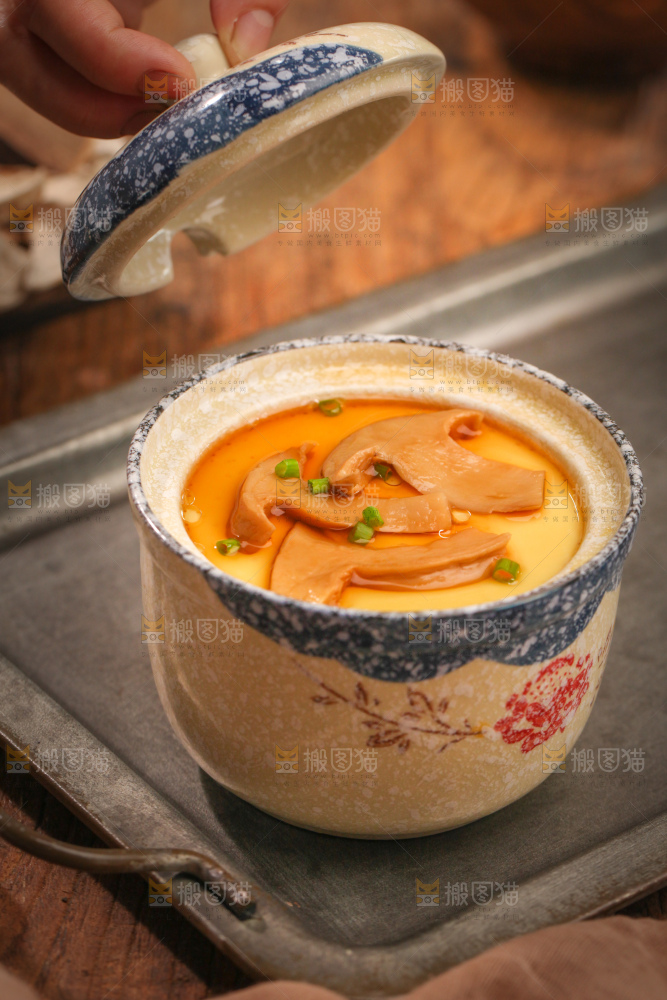 白松茸炖蛋